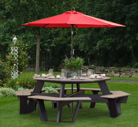 expanded metal picnic table